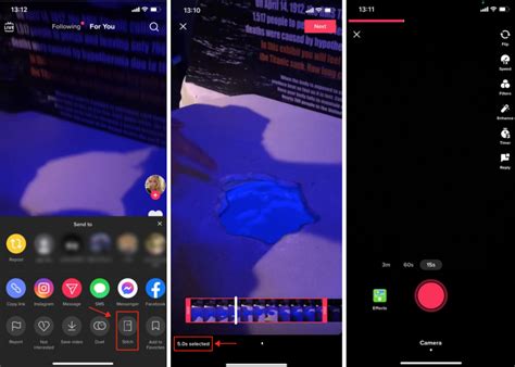 To Stitch on TikTok, first open TikTok on your iPhone, iPad, or Android device and find the video youd like to Stitch with. . How to stitch on tiktok longer than 5 seconds